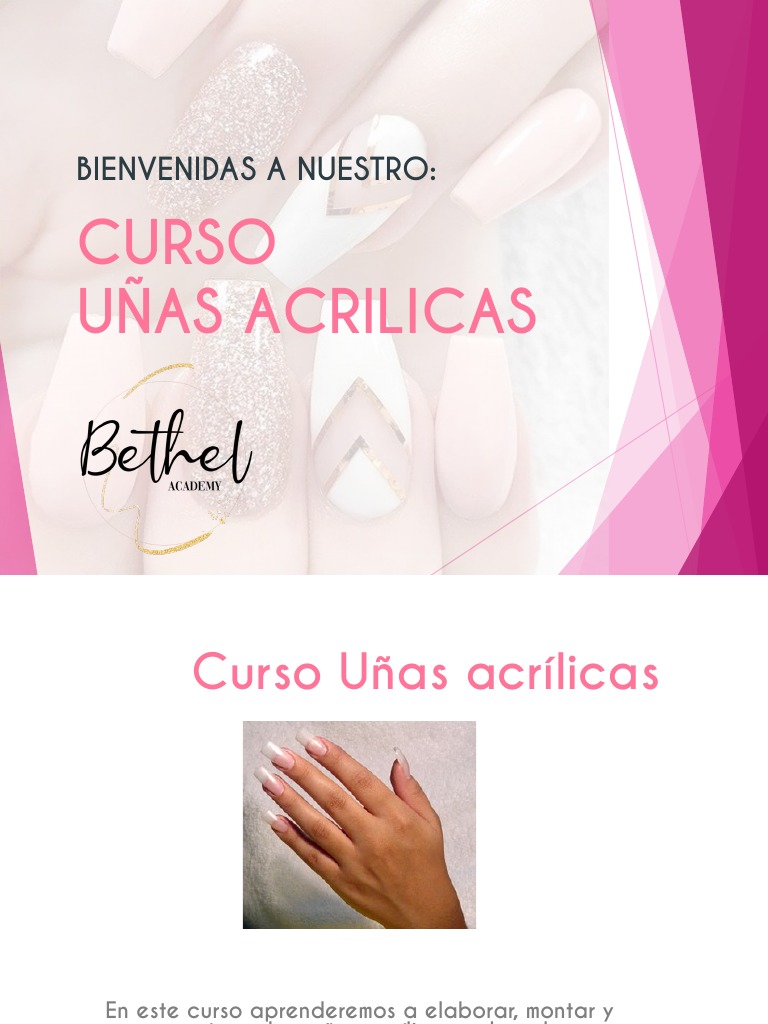 Curso Uñas Acrilicas | PDF | Clavo (anatomía) | Lentes