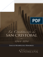 Emilio Rodríguez Demorizzi - La Constitución de San Cristobal 1844-1854