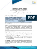 Guía de Actividades y Rúbrica de Evaluación - Etapa 2 - Diagnostico PDF