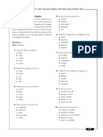 Subtest 1: Verbal Analogies: Practice Test For The Air Force Officer Qualifying Test