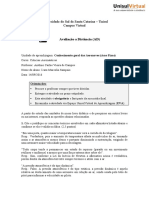 Avaliação de Conhecimentos Gerais sobre Aeronaves