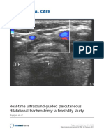 Real-Time Ultrasound-Guided Percutaneous Dilatational Tracheostomy A Feasibility Study