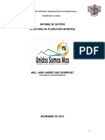 Informe de Gestión Secretaría de Planeación 2012 - 2015