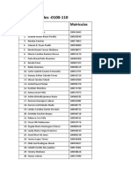 Ciencias Sociales - 0100-110: Nombres Matriculas