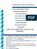 Productividad Del Capital de Trabajo