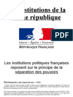institutions politiques francaises