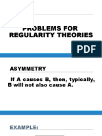Problems with asymmetry and spurious regularities