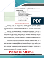 Dream Time Colchões Gestão Produção Industrial 3 e 4 Semestre 25,00 REAIS