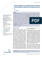 Effects of Beta Glucosidase Inhibitor On Cellulase Enzyme Activity