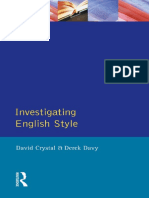 (English Language) David Crystal, Derek Davy - Investigating English Style-Routledge (1973) PDF