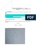 I Sistemático de Matemática IV Parcial - 8 Grado