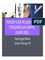 Pelaksanaan Sampling Mikrobiologi PDF