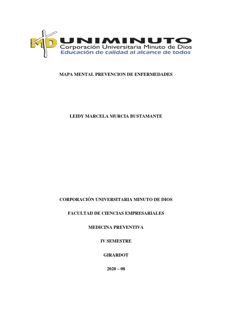 Mapa Mental Prevencion De Enfermedades Pdf Asistencia Sanitaria