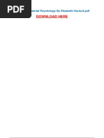 Developmental Psychology by Elizabeth Hurlock | PDF