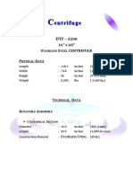 FICHA TECNICA CENTRIFUGA