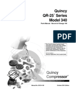 Quincy QR-25 Series Model 340: Parts Manual Record of Change 106