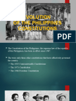 Evolution of The Philippines Constitutions