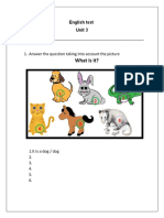 Animals Test PDF