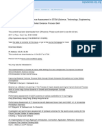 Implementation of Performance Assessment in STEM S PDF