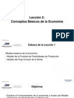 Lección 2. Modelos básicos de economía