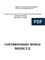 Contemporary World Module 1