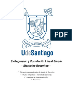 Regresión y Correlación Lineal Simple - Ejercicios Resueltos y Propuestos PDF