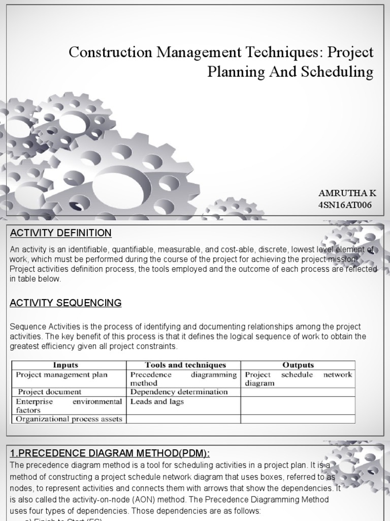 Construction Management Techniques | PDF | Science | Teaching Mathematics