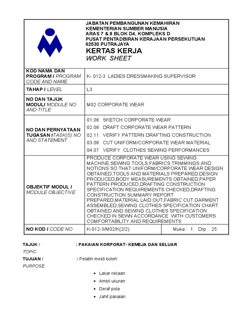 Kk Kemeja Pdf