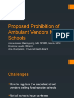 Proposed Prohibition of Ambulant Vendors Near Schools