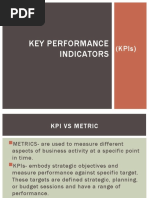 Key performance indicators