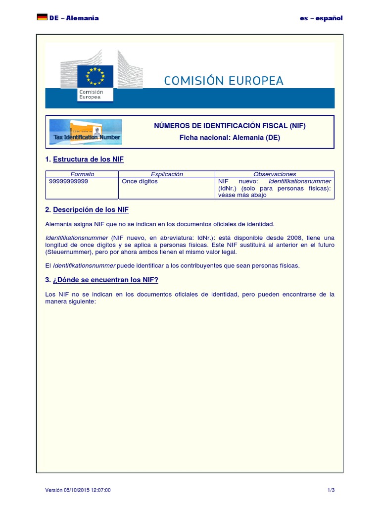 TIN - Country Sheet DE Es | PDF | Red mundial | Internet y web
