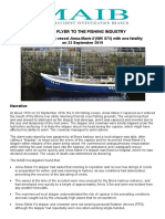 Safety Flyer To The Fishing Industry