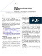 Theoretical Maximum Specific Gravity and Density of Bituminous Paving Mixtures