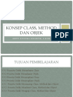 Konsep Class, Method Dan Objek