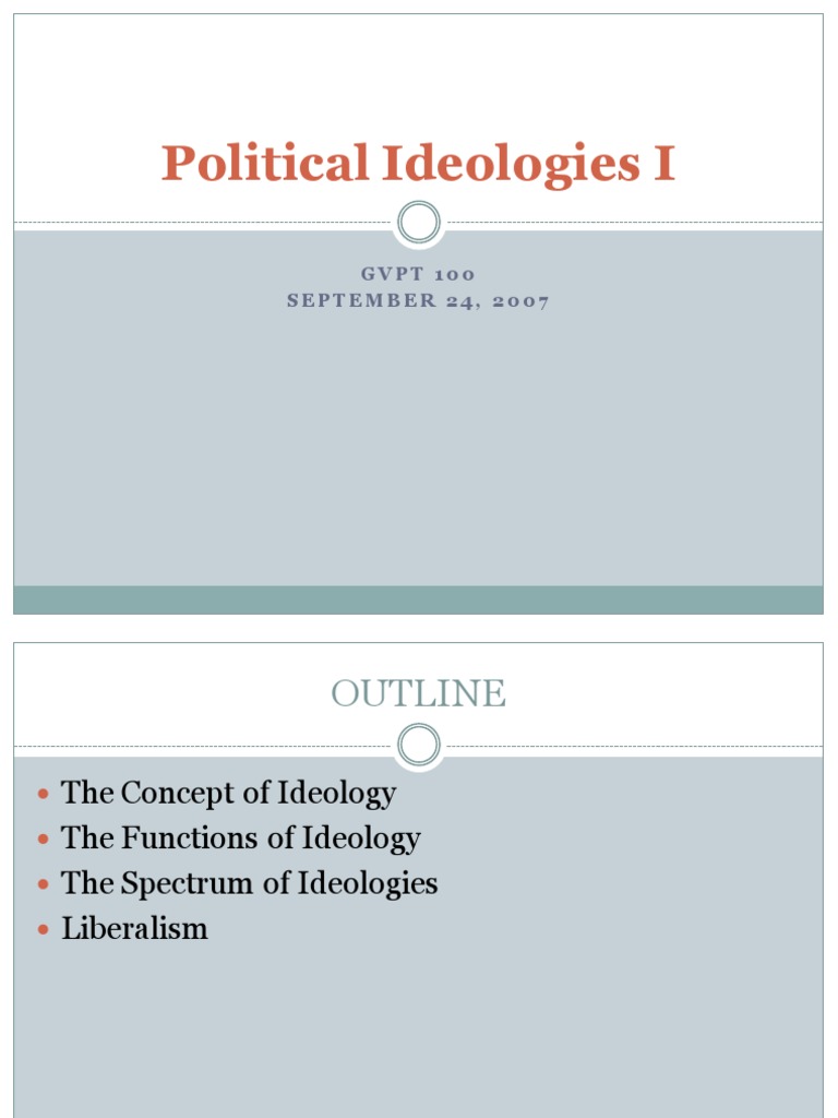 Understanding Political Ideologies | PDF | Ideologies | Liberalism