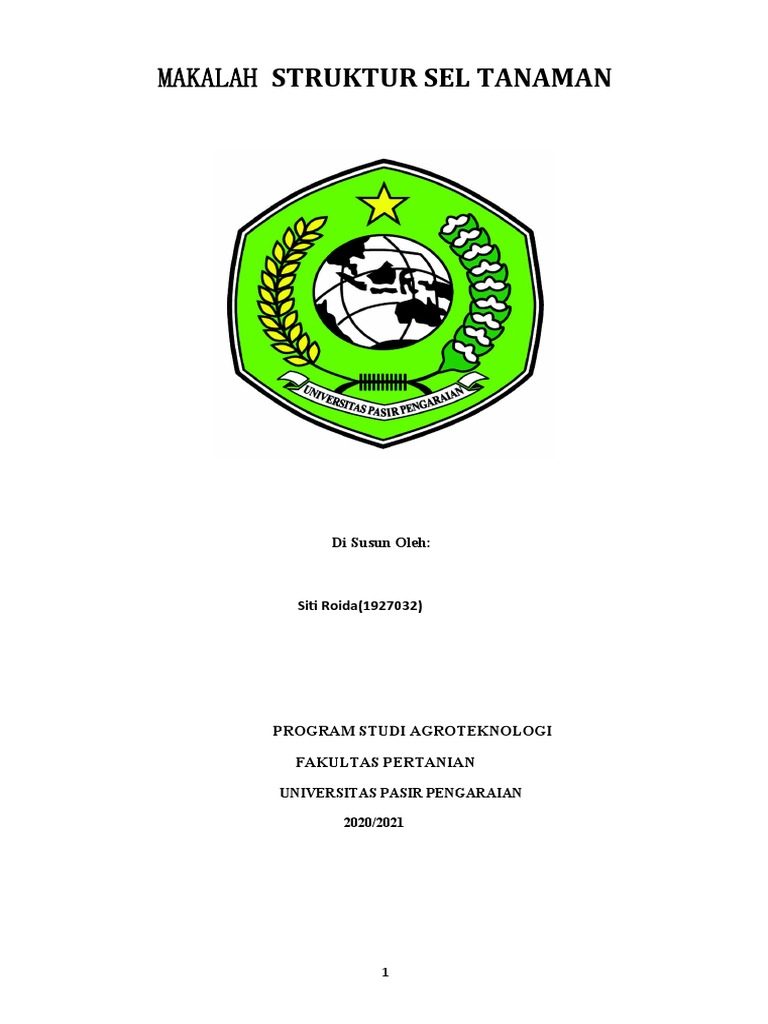 STRUKTUR DAN FUNGSI SEL TUMBUHAN | PDF