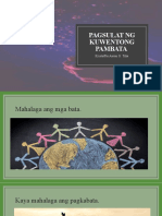 Pagsulat NG Kuwentong Pambata