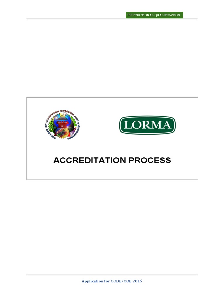 CODE/COE 2015 Accreditation Overview | PDF | Bachelor's Degree | Academia