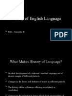 Period of English Language