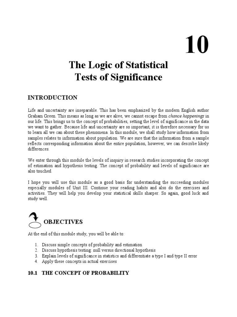 Understanding Statistical Significance | PDF | Student's T Test | P Value