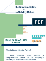 Debt-Utilization Ratios & Profitability Ratios: Cadalzo Liu Monzon Tuco Villabrille