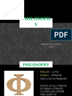 Nature and Branches of Philosophy