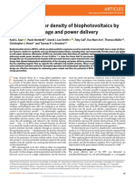 Enhancing Power Density of Biophotovoltaics by Decoupling Storage and Power Delivery