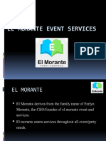 EL MORANTE Event Services New