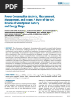 Power Consumption Analysis, Measuremen, Management and Issues - A State-Of-The-Art Review of Smartphone Battery and Energy Usage