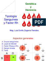 Genética y Herencia - Tipología Sanguínea y Factor RH