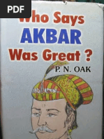 Who Says Akbar Was Great