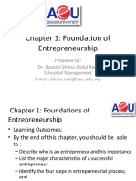 Chapter 1: Foundation of Entrepreneurship