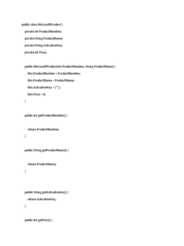 Public Class MicrosoftProduct | PDF
