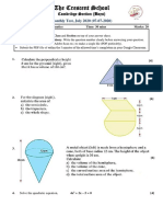 Monthly Test C-II - July 2020